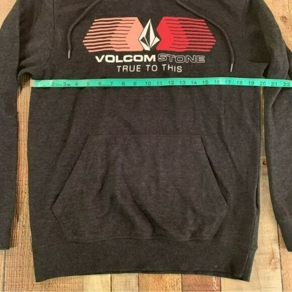 Volcom mens size small pullover hoodie sweatshirt hoodie in gray - Picture 2 of 7
